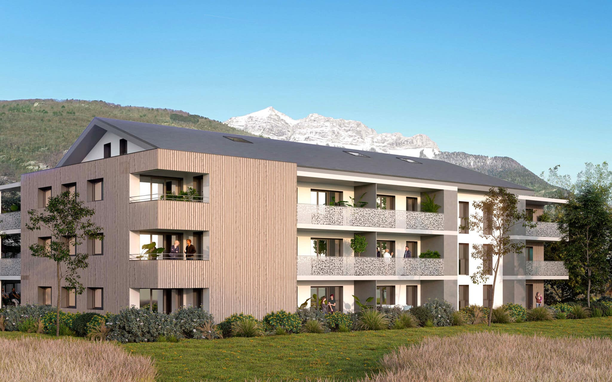 T3 Neuf en rez de jardin